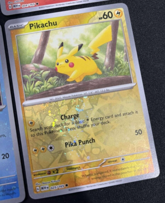 Pikachu - 025/165 - COSTCO Cosmos Reverse Holo Promo - Pokemon 151