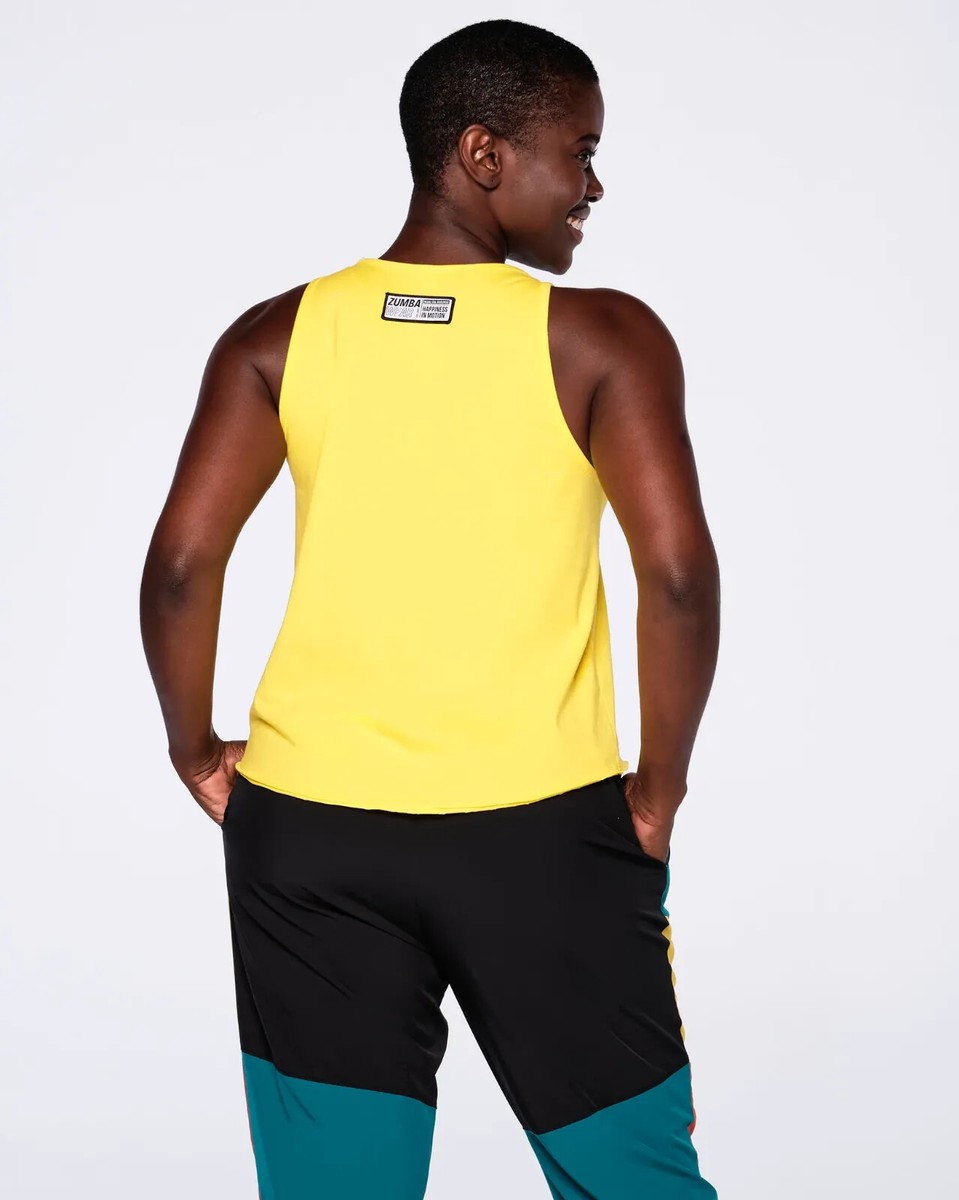 ZUMBA タンクトップ シルバー XS Blue Jean Fitted High Neck Tank – Zumba Wear | STRONG iD