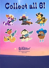 CUTE & DEADLY FRIENDS WESTERN PALS ENAMEL PINS WITH KNIFE BLIND BAG SEALED