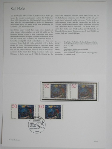 (p317) Deutsche Bundespost Ministerkarte