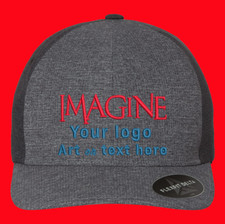 Flexfit Delta Cap With Custom Embroidery of YOUR LOGO, ART, TEXT