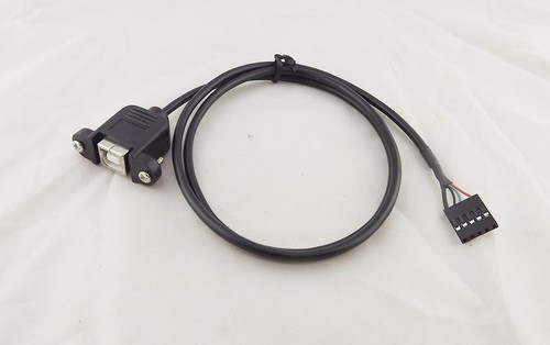 1x USB 2.0 B Female Panel Mount To Pitch 2.54mm 5 Pin Motherboard Printer Cable - 第 1/8 張圖片