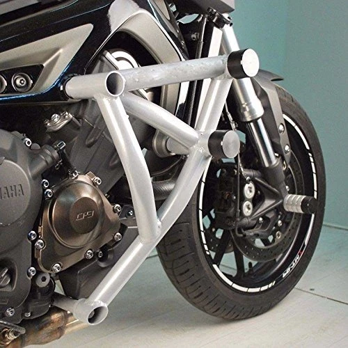 Barra de choque protectora de motor Stunt Cage negra para Yamaha MT-09 FZ-09 MT09 Tracer 14-16 Foto 4 de 4