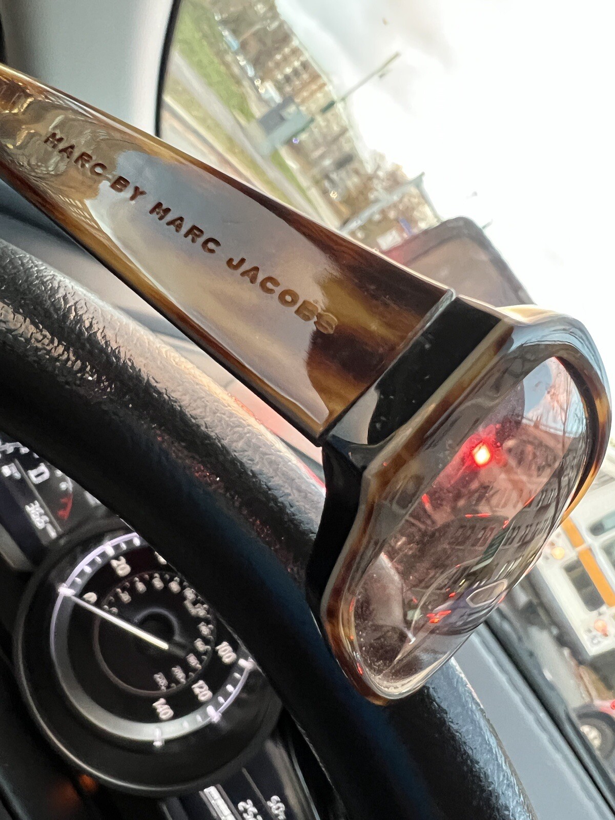 Marc Jacobs RECTANGULAR Sunglasses Brown Tortoise… - image 2