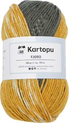 KARTOPU Häkelgarn Strickgarn " FJORD " 100 g / 80 % Polyacryl, 20 % Schurwolle"