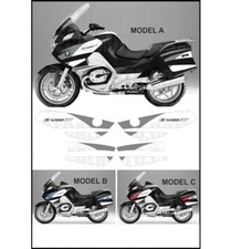 ADESIVI R1200 RT 2005-2009 Schwarz Kit Kompat...