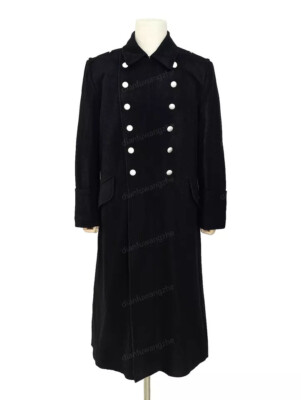 SIZE XL , World War II GERMAN ELITE M32 FIELD BLACK WOOL GREATCOAT