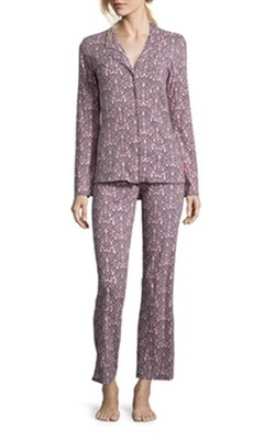 NEW JOSIE BY NATORI $88 PINK PRINTED MAYA PJ PAJAMA SET SZ XL