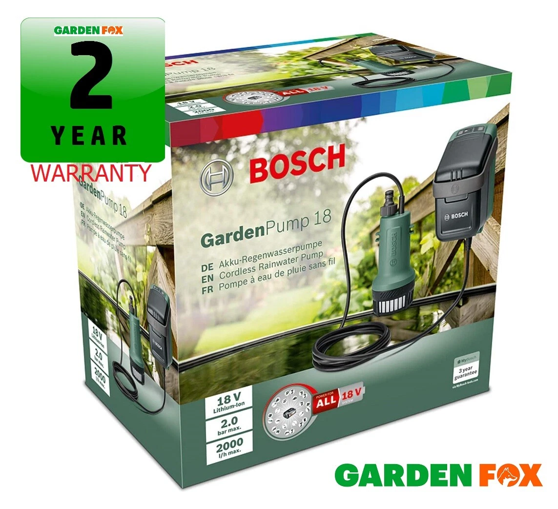 new Bosch 18V GardenPump 18 - Rainwater Garden Pump 06008C4270  4059952547886 ZTB