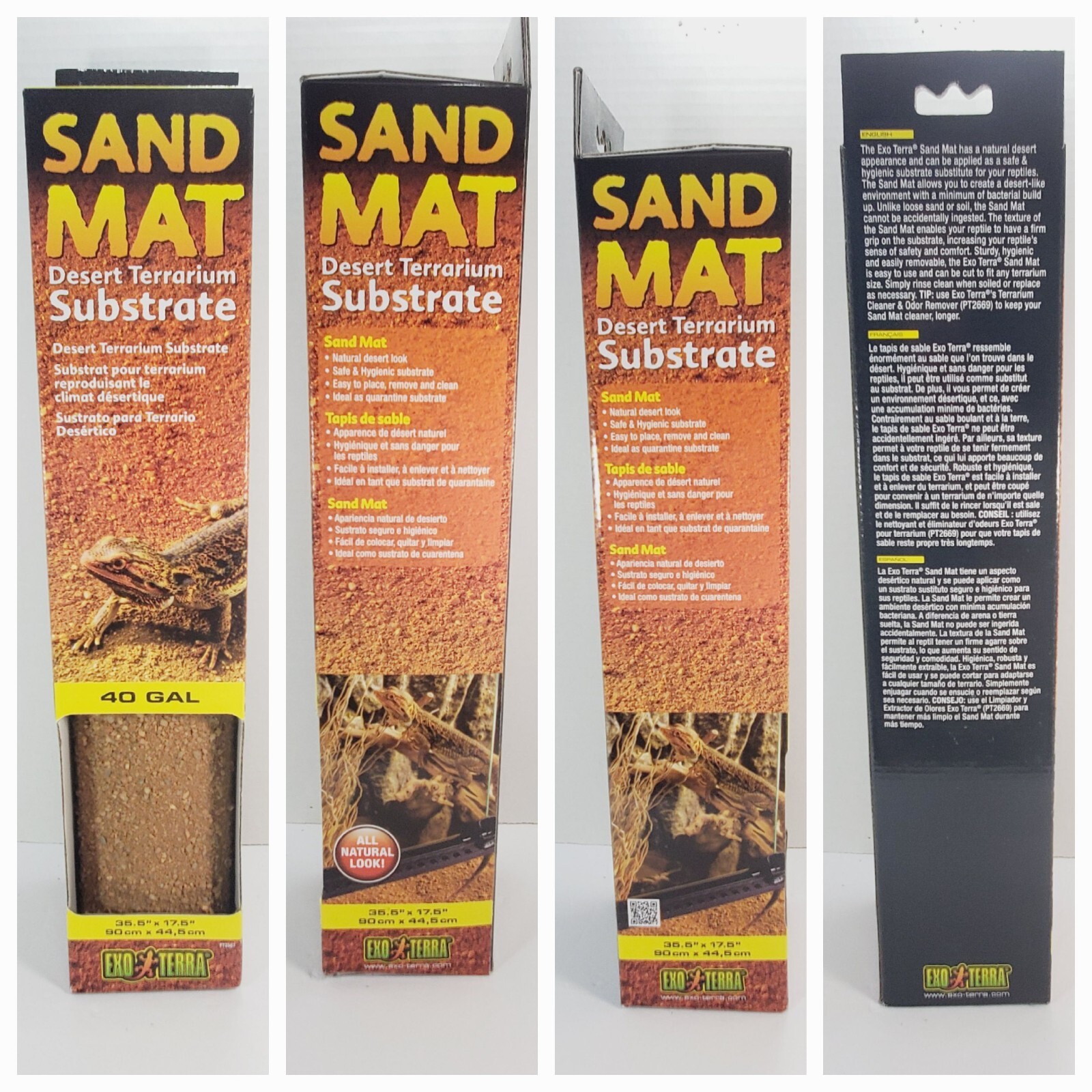 Lot NEW Two (2) Decor Pour Terrariums 40 Gal. for Reptiles EXO TERRA