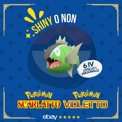 White Shiny or Not Basculin   6 IV Customizable Pokemon Scarlet Purple