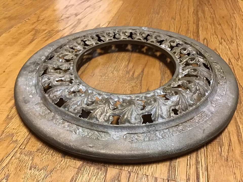 Ventilador de techo antiguo Emerson hoja de helecho placa inferior reproducción ornamental EE. UU. Foto 3 de 4