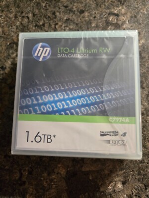 HP LTO-4 Ultrium Cartridge Tape 1.6TB C7974A - New Sealed