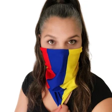 GET 2 MASKS $9.99 COLOMBIA FLAG Gaiter Neck Mask Tubular Bandana Hispanic Pride