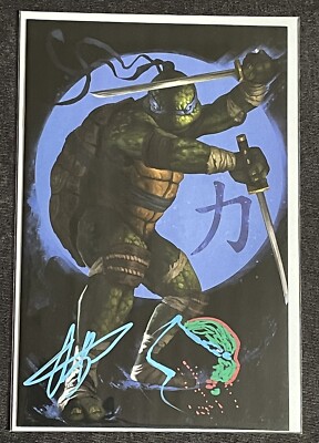 TMNT #1 NYCC AARON BARTLING Leonardo Virgin Variant Signed and Remarque LTD 250