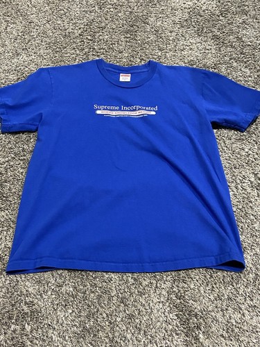 Supreme Inc. Tee Royal Blue - Size 