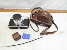Vintage Voigtlander Bessamatic 35mm Camera w/Case Skoparex Lens