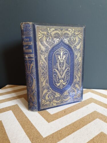 1859 2nd ed The Travels & Surprising Adventures of Baron Munchausen R E Raspe - Afbeelding 1 van 16
