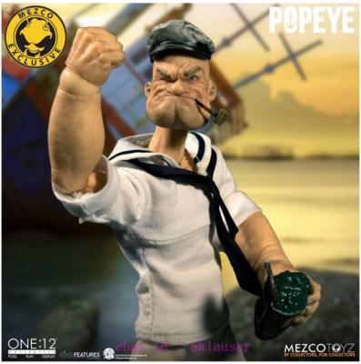 Mezco Toyz 1/12 Popeye Deluxe Sailor Edition Action Figure Toy
