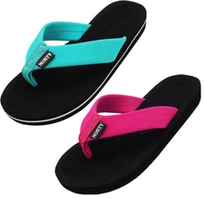 NORTY Women's Thong Flip Flop Sandal for Beach, Pool and Everyday - 2 Colors