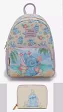 NWT Loungefly Lilo Stitch Ducks Beach Mini Backpack Wallet