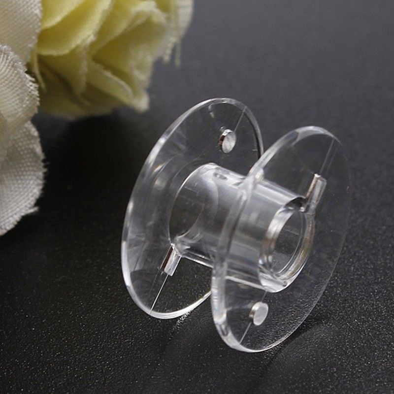 1050100 Clear Bobbins Sewing Machine Plastic Spool UNIVERSAL Fits Most Bands eBay