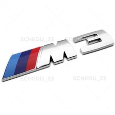 E90 M3 Rear Trunk Lid Nameplate Emblem Badge Sport Performance Chrome