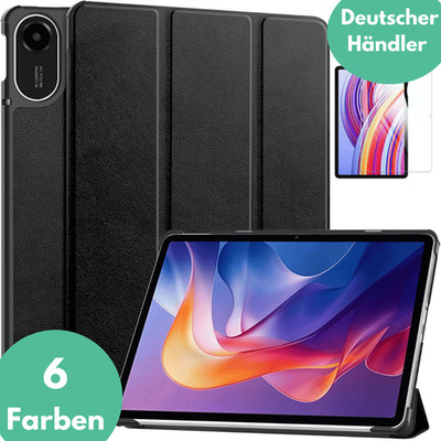 Hülle für Xiaomi Redmi Pad 2 mit 9H Schutzglas Hartglas Panzerfolie Tasche Case