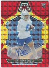 Anthony Gould RC Rookie 2024 Mosaic Auto Choice Fusion Red Yellow #391 Colts