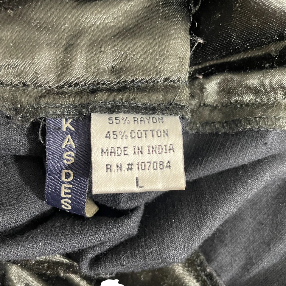 Falda boho Kas Designs grande negra de terciopelo y pana con cuentas (cuentas sueltas) Foto 4 de 4