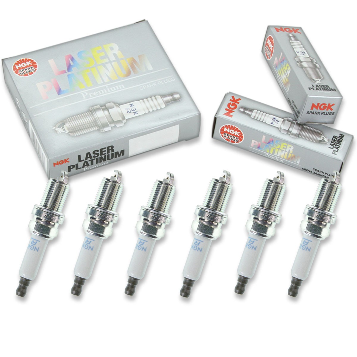 6 pcs NGK Laser Platinum Spark Plugs for 2008-2010 Audi A5 3.2L - Engine Kit cy