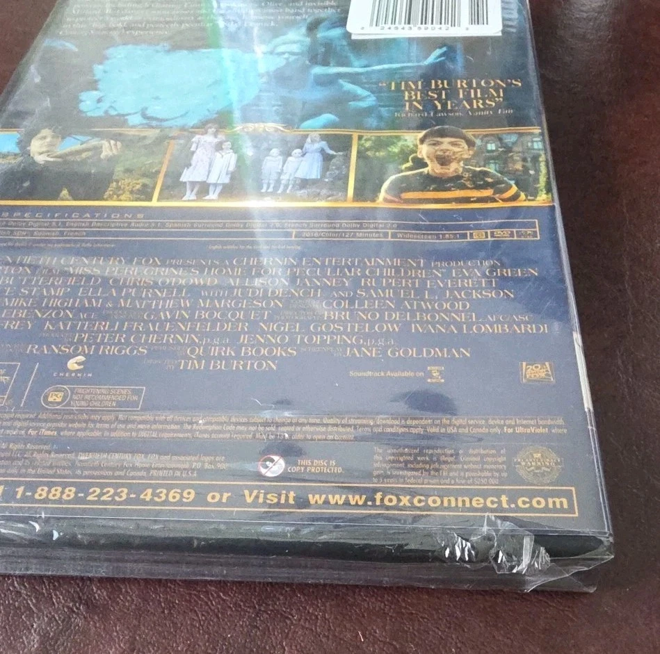 Miss Peregrine's Home For Peculiar Children (DVD) NEW Sealed Tim Burton Film - Image 3 of 3