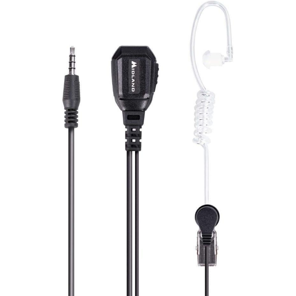 Midland MA31-777 PRO Earphone Microphone with PTT - Two-Way Radios Walkie Talkie