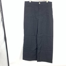 Maeve Anthropologie Women Size 34 Pants Colette Trousers Black Wide Leg Stretch