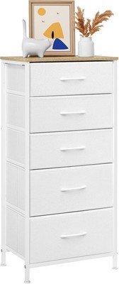 Kommode mit 5 Schubladen Sideboard Weiß Anrichte Schubladenschrank modern Möbel