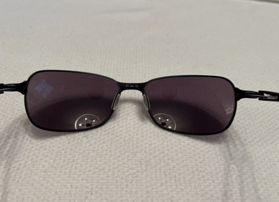 Oakley C Wire 1.0 Polarized Sunglasses Black Lenses Metal Frame