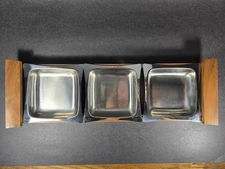 Vtg 1960s MCM Arthur Salm AS Japan  Stainless Serving Relish Condiment Tray