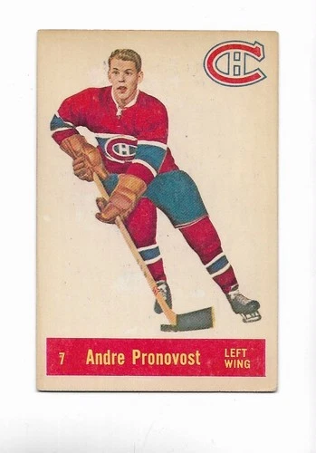 1957-58 Parkhurst:#7 Andre Pronovost,Canadiens RC