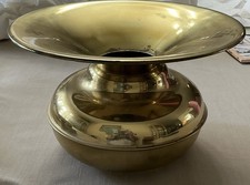 Vintage Brass Spittoon, Made In USA, 6.5โ Tall. B12