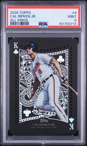 Cal Ripken Jr. 2026 Topps All Kings Baltimore Orioles #AK-9 Case Hit SSP PSA 9