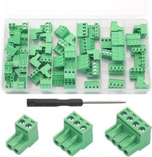 60 Pcs 5.08mm Pitch Pluggable PCB Mount Screw Terminal Block Connector