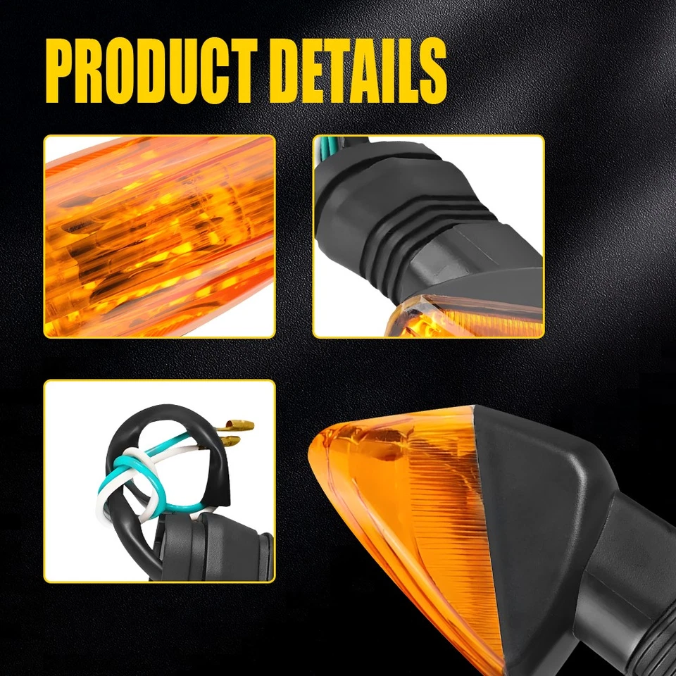 2x Front or Rear Turn Signal Indicator Lamp For KAWASAKI NINJA ZX-10R 2008-2017 - Image 3 of 4