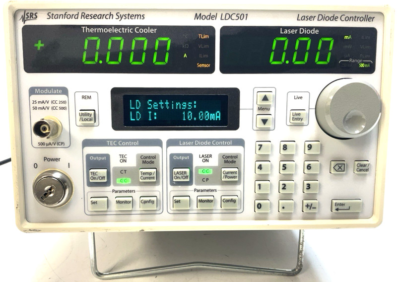 Stanford Research Systems # LDC501 Laser Diode Controller Ethernet HPIB RS232