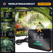 Automatic Reptile Misting System with Timer, 360 Adjustable Humidifier for Terr