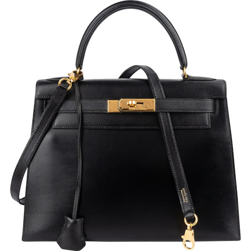 Hermès Box Calf Sellier Kelly 28 Handbag Bag