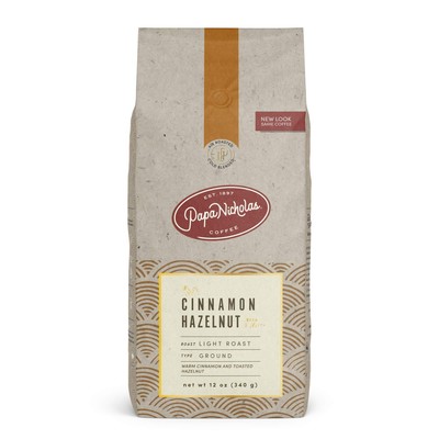Whole Bean Coffee, Cinnamon Hazelnut, 10 Ounce