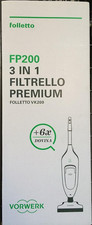 SACCHETTI ORIGINALI  FOLLETTO VK200 FILTRELLO PREMIUM CONFEZIONE 6 PEZZI + PROFU