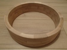 banjo block rim, 11" wormy maple with wood tone ring profile