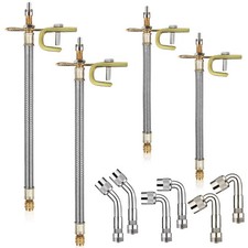10 Pieces Stainless Steel Dually Valve Stem Extension Includes 4 Pieces Dual
