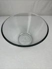 Vintage Anchor Hocking Heavy Clear Glass Mixing Bowl 3 Quart 3 L Oven Safe USA